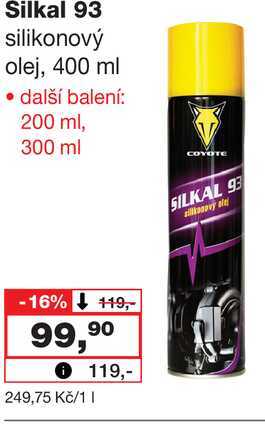 Silkal 93 silikonový olej, 400 ml