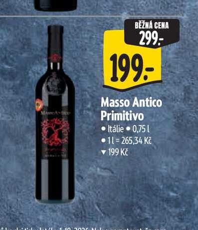  Masso Antico Primitivo 0,75 l