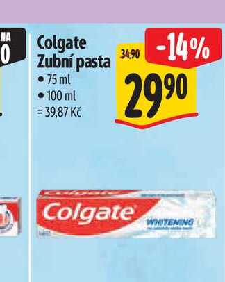  Colgate Zubní pasta 75 ml  