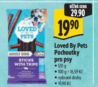   Loved By Pets Pochoutky pro psy 120 g 