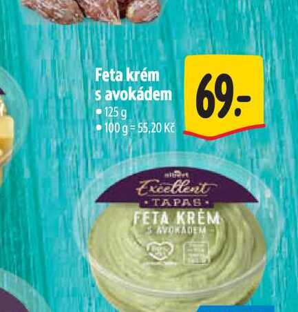 Feta krém s avokádem 125 g