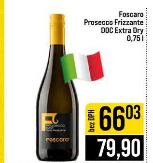 Foscaro Prosecco Frizzante DOC Extra Dry 0,75l
