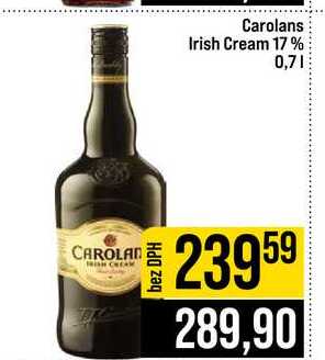 Carolans Irish Cream 17% 0,7l