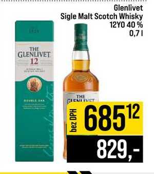 Glenlivet Sigle Malt Scotch Whisky 12YO 40% 0,7l