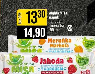 Algida Miša nanuk jahoda meruňka 55 ml