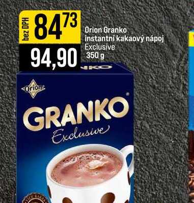 Orion Granko instantní kakaový nápoj Exclusive 350 g 