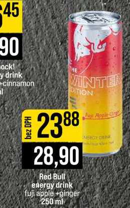 Red Bull energy drink fuji apple +ginger 250 ml