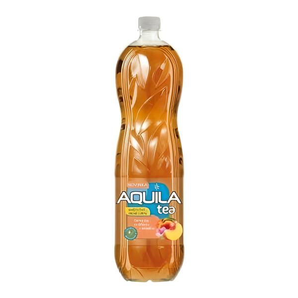 Aquila Méně cukru černý čaj s broskví