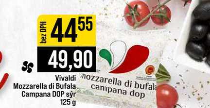 Vivaldi Mozzarella di Bufala Campana DOP sýr 125 g