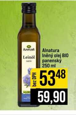 Alnatura Iněný olej BIO panenský 250 ml 