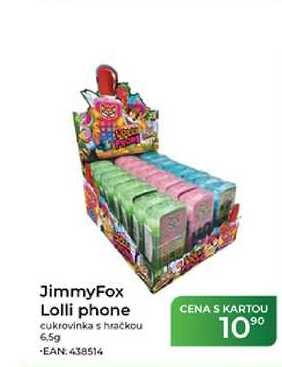 JimmyFox Lolli phone cukrovinka s hračkou 6,5g