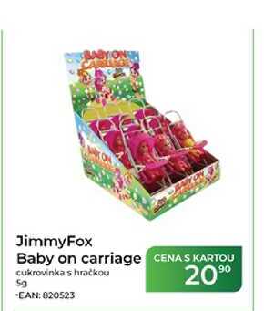 JimmyFox Baby on carriage cukrovinka s hračkou 5g