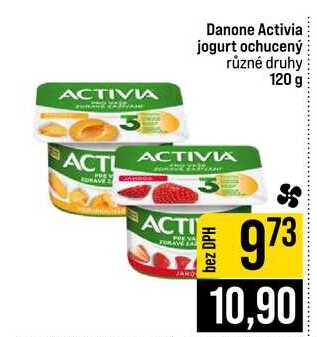 Danone Activia jogurt ochucený různé druhy 120 g 