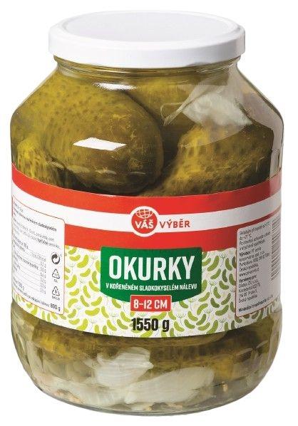 VÁŠ VÝBĚR Okurky, 800 g