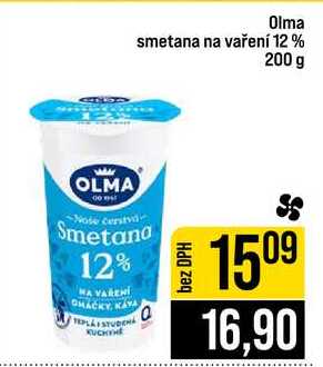 Olma smetana na vaření 12% 200 g