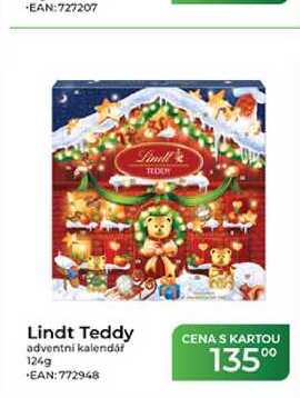 Lindt Teddy adventní kalendář 124g