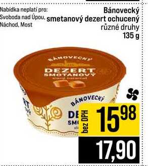 Bánovecký smetanový dezert ochucený různé druhy 135 g