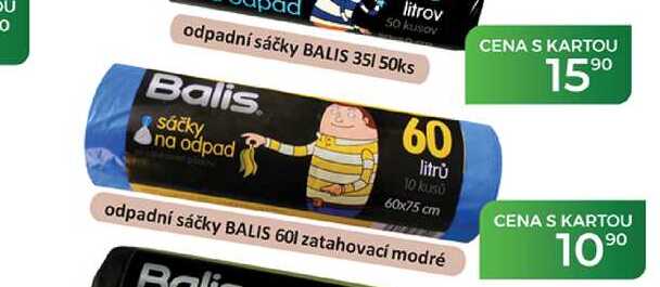 odpadní sáčky BALIS 601 zatahovací modré