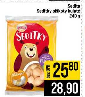 Sedita Seditky piškoty kulaté 240 g 