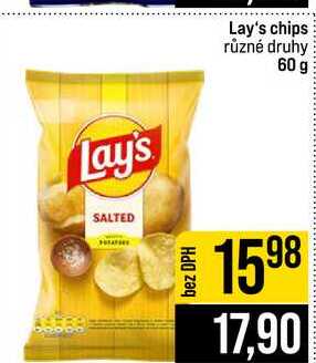 Lay's chips různé druhy 60 g