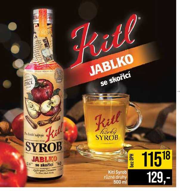 Kitl Syrob různé druhy 500 ml