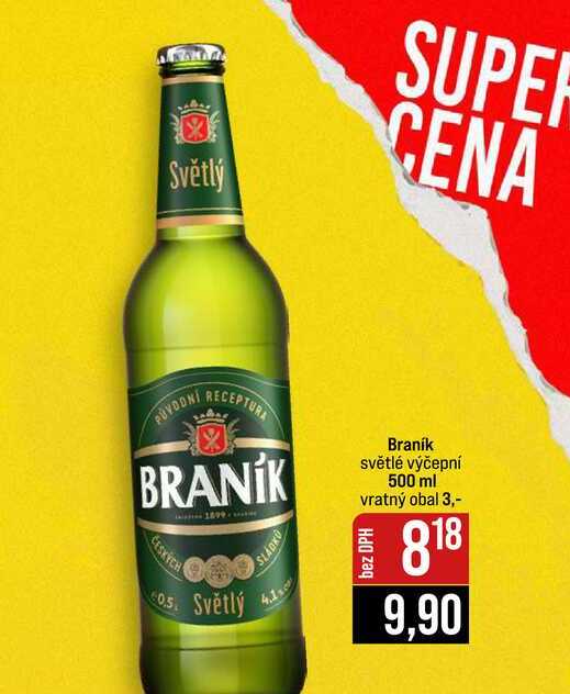 Braník světlé výčepní 500 ml