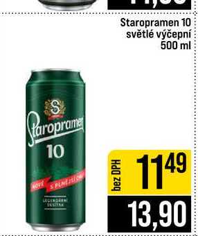 Staropramen 10 světlé výčepní 500 ml