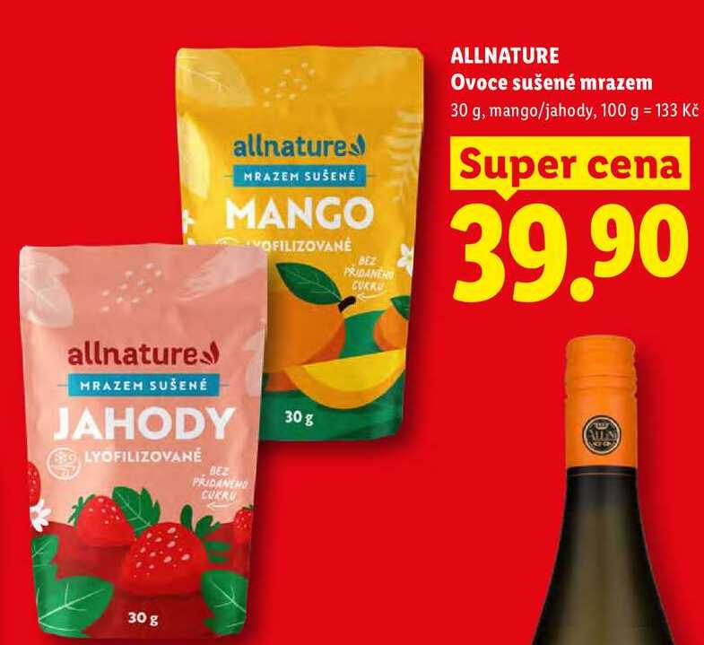 ALLNATURE Ovoce sušené mrazem, 30 g