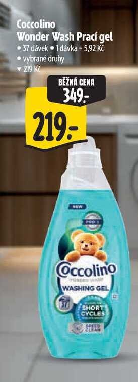 Coccolino Wonder Wash Prací gel  37 dávek 