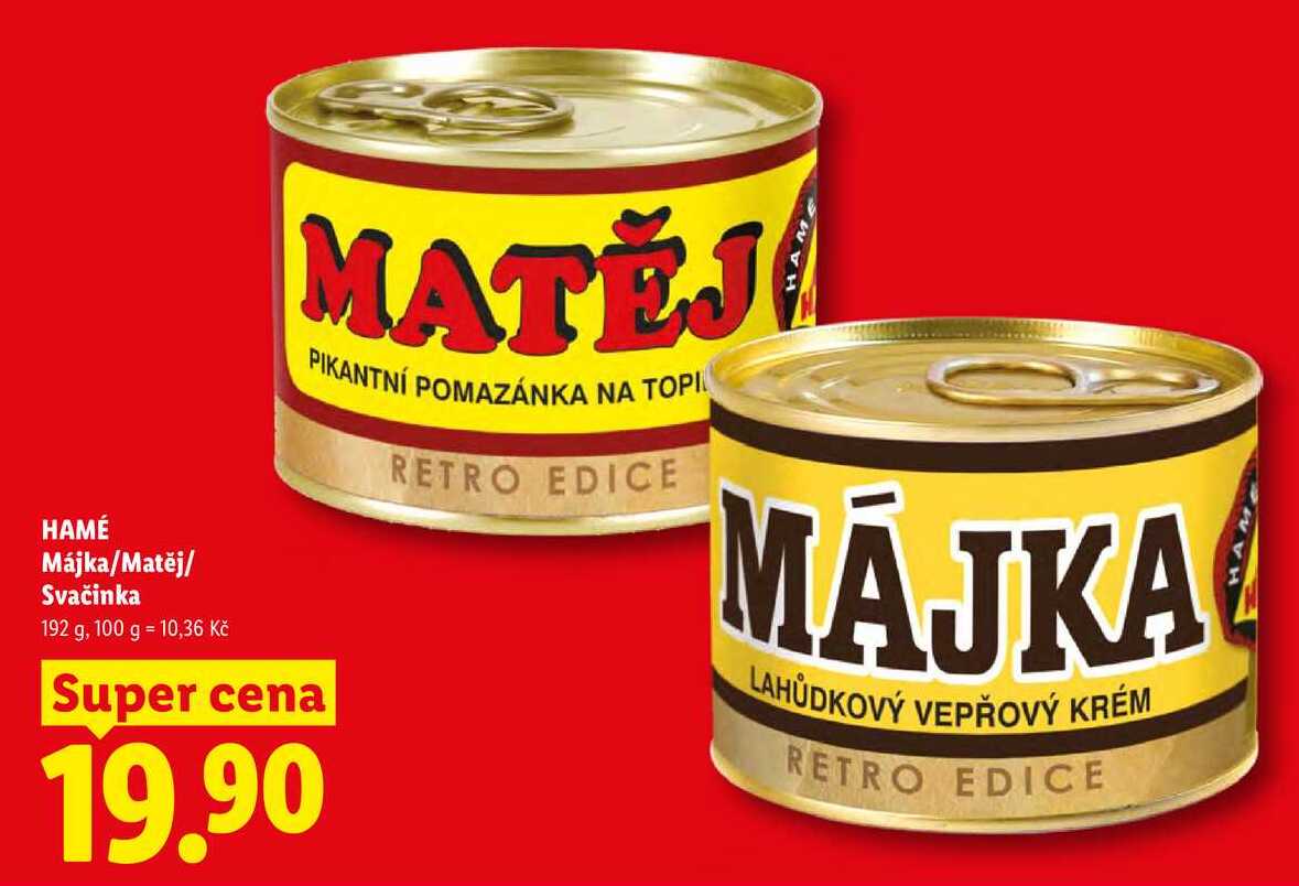HAMÉ Májka/Matěj/Svačinka, 192 g
