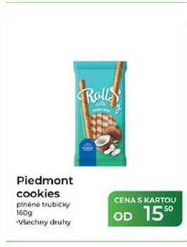 Rolls Piedmont cookies plněné trubičky 160g