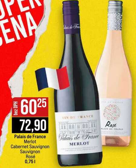 Palais de France Merlot Cabernet Sauvignon Sauvignon Rosé 0,75l