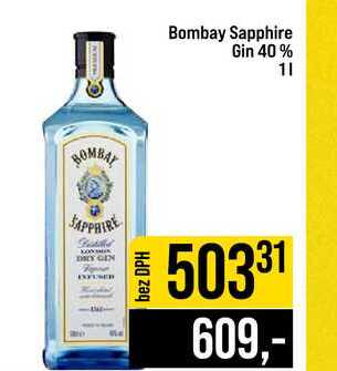 Bombay Sapphire Gin 40% 1l