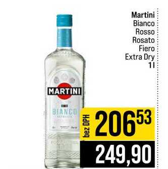 Martini Bianco Rosso Rosato Fiero Extra Dry 1l