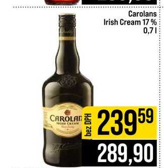 Carolans Irish Cream 17% 0,7l