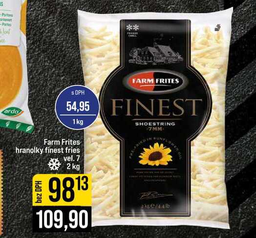 Farm Frites hranolky finest fries vel. 7 2 kg