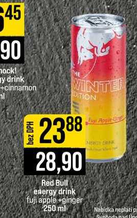 Red Bull energy drink fuji apple + ginger 250 ml