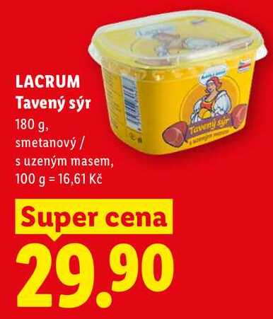 LACRUM Tavený sýr, 180 g
