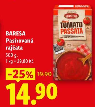 BARESA Pasírovaná rajčata, 500 g