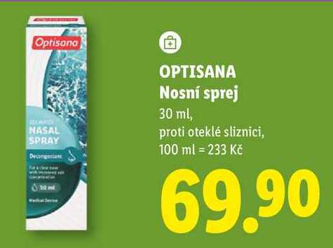 OPTISANA Nosní sprej, 30 ml