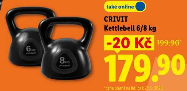 CRIVIT Kettlebell 6/8 kg