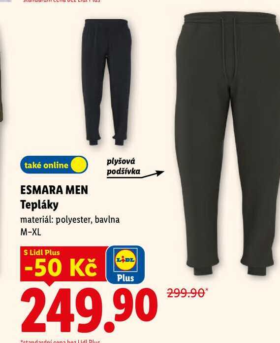 ESMARA MEN Tepláky 