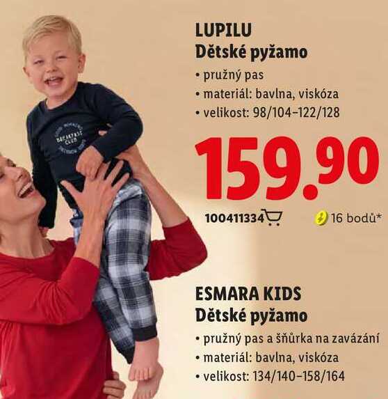 LUPILU Dětské pyžamo