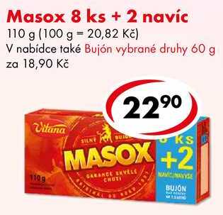 Masox 8 ks + 2 navíc, 110 g