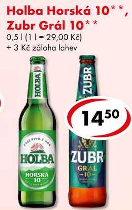 Zubr Grál 10, 0,5 l