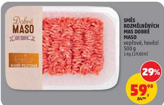 SMĚS ROZMĚLNĚNÝCH MAS DOBRÉ MASO vepřové, 500 g