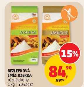 BEZLEPKOVÁ SMĚS JIZERKA různé druhy, 1 kg 