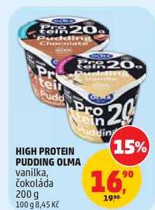 HIGH PROTEIN PUDDING OLMA vanilka, 200 g
