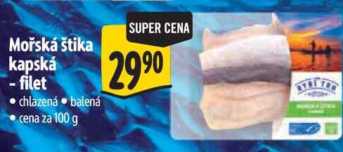 Mořská štika kapská -filet, cena za 100 g