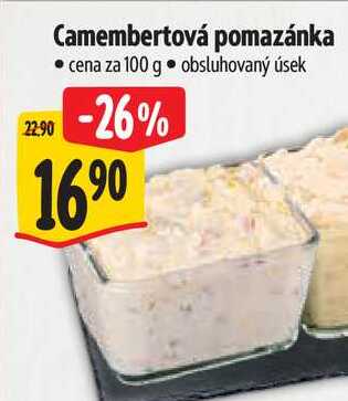 Camembertová pomazánka, cena za 100 g